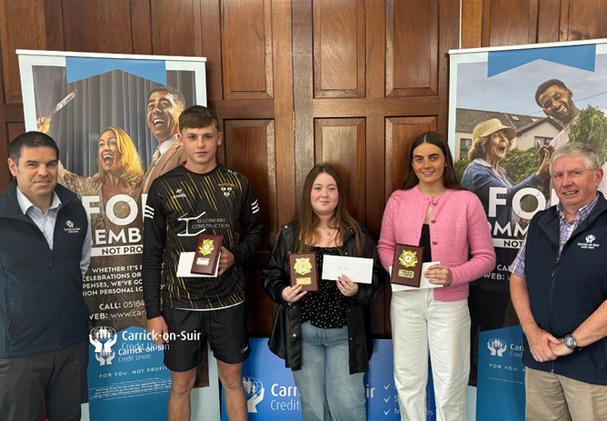 Carrick-on-Suir Credit Union Announces First Scholarship Fund Winners