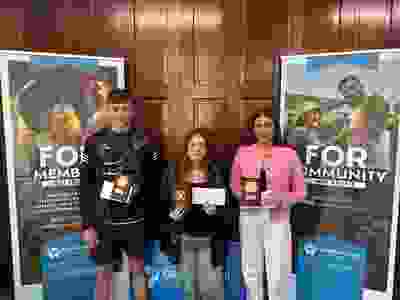 Right to left: Henri Culleton, Jessica Moroney and Katelyn Phelan.